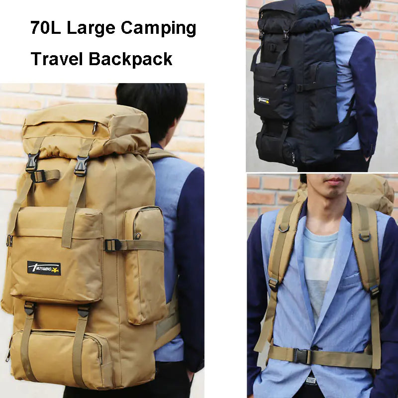 Large Capacity Waterproof Military Tactical Backpack
