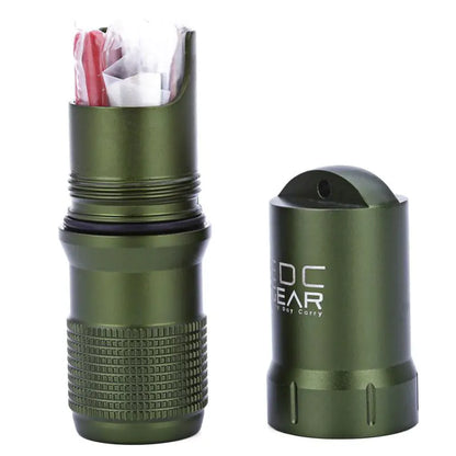 Outdoor Waterproof Survival Gear Emergency Canister