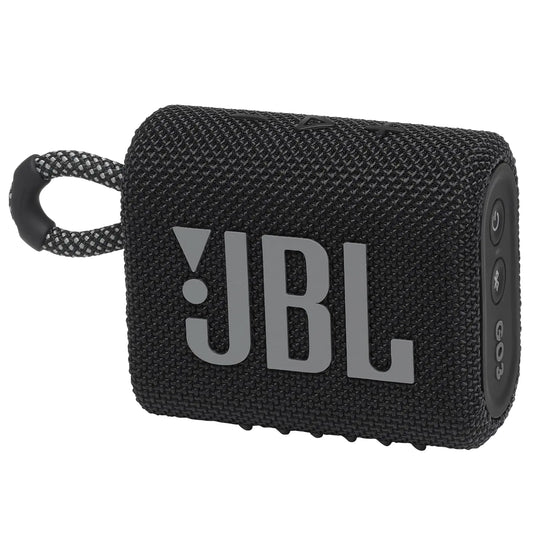 JBL Go 3 - Portable Mini Bluetooth Speaker big audio and punchy bass IP67 waterproof and dustproof 5 hours of playtime speaker for home outdoor and travel (Black)