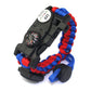 Outdoor Paracord Survival Bracelet with Fire Starter Tool