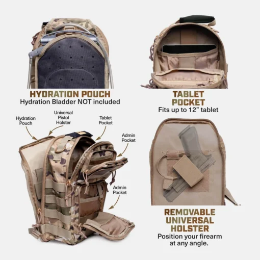 Tacticon Armament BattlePack Lite - Sling Backpack -Tactical Equipment Shop BATTLE PACK LITE web graphics 02