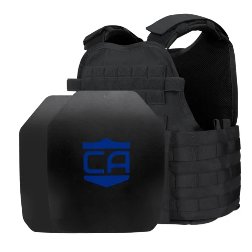 Caliber Armor AR550 Level III+ Body Armor And Condor MOPC Package -Tactical Equipment Shop Condor MOPC Black with SAPI