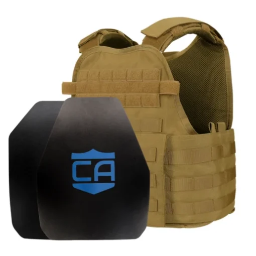 Caliber Armor AR550 Level III+ Body Armor And Condor MOPC Package -Tactical Equipment Shop Condor MOPC Coyote Brown with SAPI Shooters uai 516x516 1