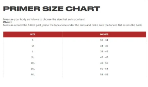 Ace Link Armor Level IIIA "Primer" Bullet And Stab Proof Vest -Tactical Equipment Shop Primer size chart 19ec3a3d 35f0 456a aa89 27a9203a2e87