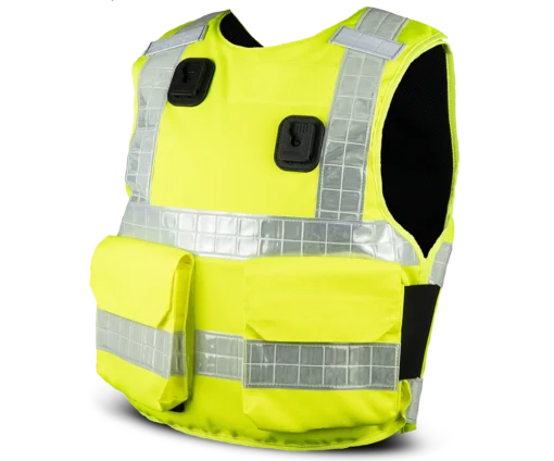 PPSS Group Overt Stab Resistant Body Armour With Reflective Tape -Tactical Equipment Shop Stab Resistant Body Armour Yellow Hi Vis Overt