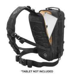 Hazard 4® Plan-B Hard™ (16 L) Shell Photo Sling Pack -Tactical Equipment Shop evc pbh blk back open tablet disclaimer 750px